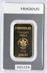 Guldtacka 20 gram - Heraeus