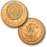 Mexikansk 20 peso - 15 gram guld