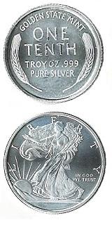 Walking Liberty - 1/10 oz - Begagnad i gott skick