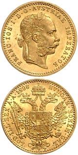 &Ouml;sterrikisk 1 Dukat - 3,44 gram guld