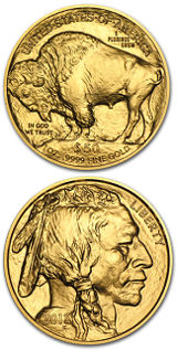 Amerikansk Gold Buffalo - 1 oz - Varierande årtal