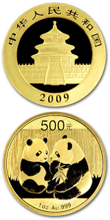 Kinesisk Guld Panda - 1 oz - Varierande årtal