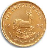 Sydafrikansk Krugerrand - 1/2 oz