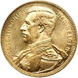 Belgisk 20 Franc - Albert - 5,806 gram guld