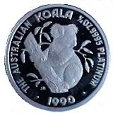 Australiensisk Platina Koala - 1/2 oz