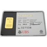 Guldtacka 2 gram - UBS