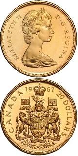 Kanadensisk 20 Dollar - 16,44 gram guld