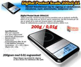 Digitalvåg för ädelmetall 0-200 gram/0,01 med touch-sreen