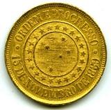 Brasiliansk 20 000 reis - 16,44 gram guld