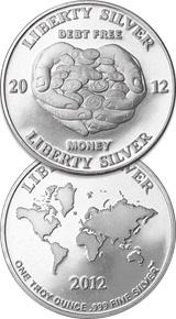 Liberty Silver Mynt - 1 oz 2012
