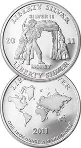 Liberty Silver Mynt - 1 oz 2011