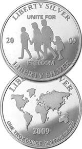Liberty Silver Mynt - 1 oz 2009