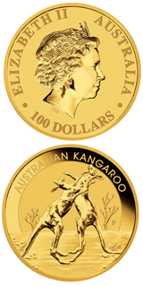 Australiensisk Guld Kangaroo - 1/10 oz - Varierande årtal
