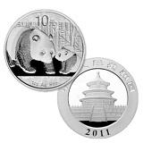 Kinesisk Silver Panda - 1 oz - Varierande årtal - Begagnade i gott skick