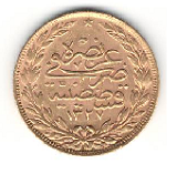 Turkisk 100 Kurush - 6,60 gram guld