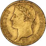 Fransk 20 Franc - Napoleon - 5,806 gram guld