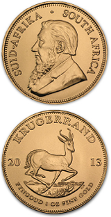 Sydafrikansk Guld Krugerrand - 1 oz - Varierande årtal