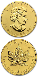 Kanadensisk Gold Maple - 1 oz - Varierande årtal