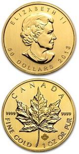 Kanadensisk Guld Maple Leaf - 1 oz - 2013