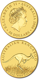 Australiensisk Kangaroo - 1/2 oz - Varierande årtal