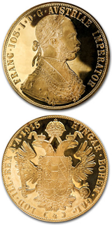 Österrikisk 4 Dukat - 13,77 gram guld