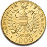 Österrikisk 1000 schilling - 12,15 gram guld