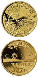 Finsk 100 Euro - 7,776 gram guld