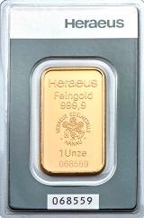 Guldtacka 1 oz - Heraeus