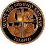 Island 10 000 kronur - 13,95 gram guld