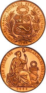 Peru 100 Soles - 42,12 gram guld