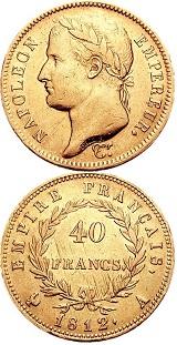 Fransk 40 Francs - 11,61 gram guld