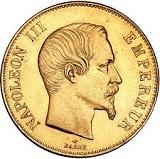 Frankrike 50 Francs Napoléon III - 14,49 gram guld