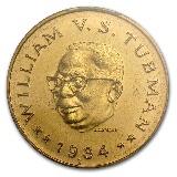 Liberiansk 20 dollar - 16,78 gram guld