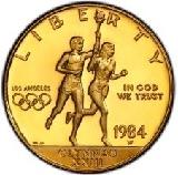 Amerikansk Eagle 1984 Olympics USA Proof Guld $ 10 - 15.046 gram guld