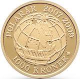 Danmark 1000 kr - 7,26 gram guld