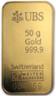 Guldtacka 50 gram - UBS - Pr&auml;glad