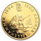 Norge 1500 kroner - 1/2 oz guld - Varierande årtal