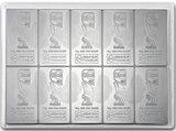 Silvertacka Valcambi Combibar (Cook Islands) 10 x 10 g - Begagnad i gott skick