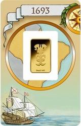 Guldtacka 5 gram - PAMP "Legendary Gold Rushes of the World"