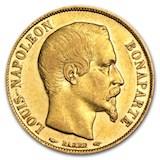 Fransk 20 Franc - Louis Napoleon - 5,806 gram guld