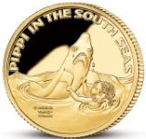 Pippi i Söderhavet Niue - 9 gram guld