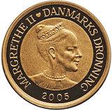 Dansk 10 kr Margarethe II - 7,78 gram gold