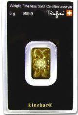 Kinebar Guldtacka 5 gram - Argor Heraeus