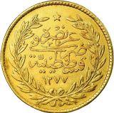 Turkisk 500 Kurush - 33,07 gram guld