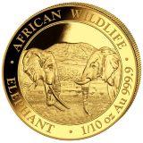African Wildlife 100 Schilling Somalia - 1/10 oz