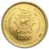 Guinea 1000 Francs - 3,6 gram guld