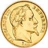 Fransk 20 Franc - Napoleon III - 5,806 gram guld